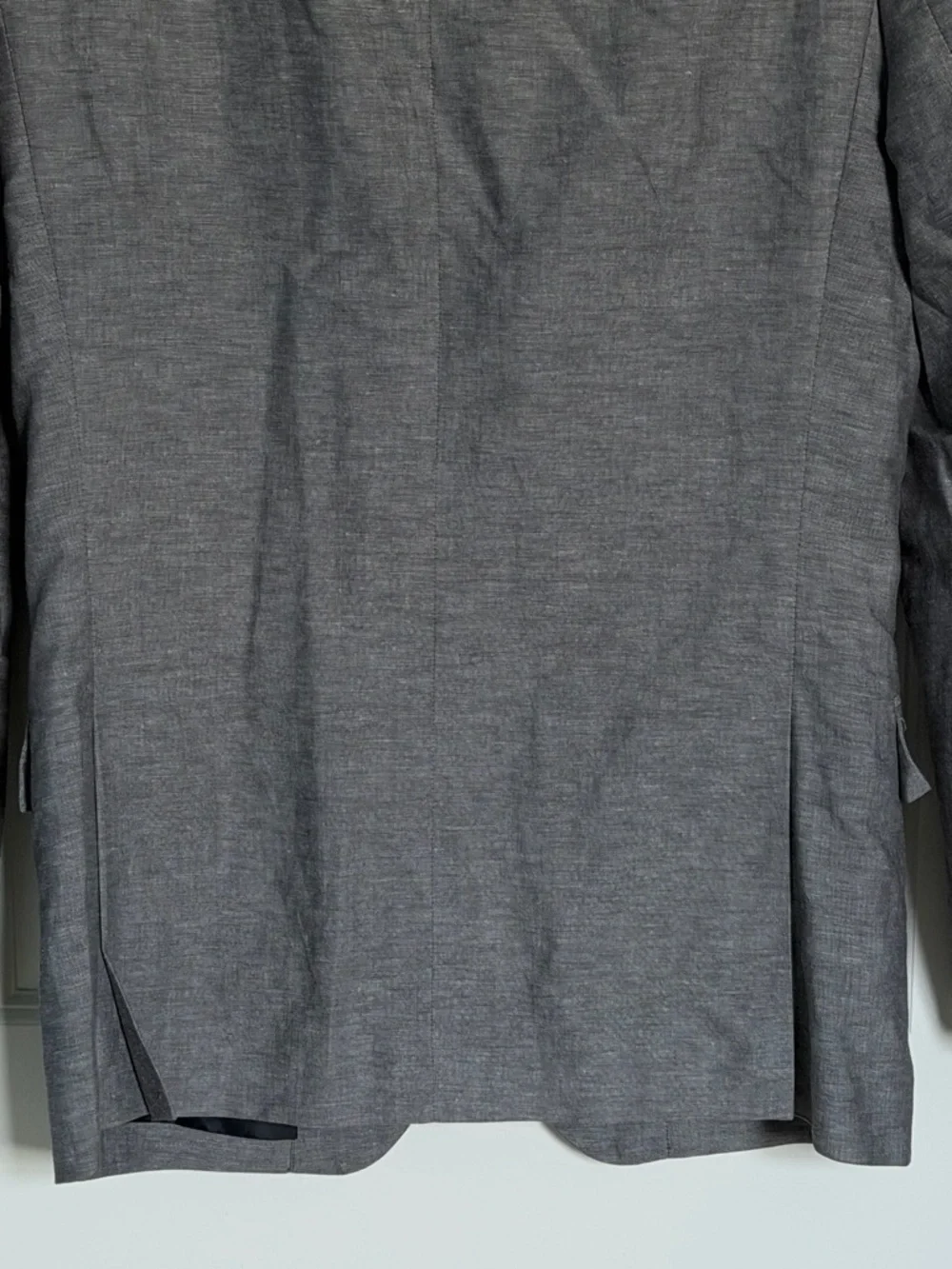 J. Crew Men's Gray Thompson Linen Blend Two Button Blazer Size 38R 54516